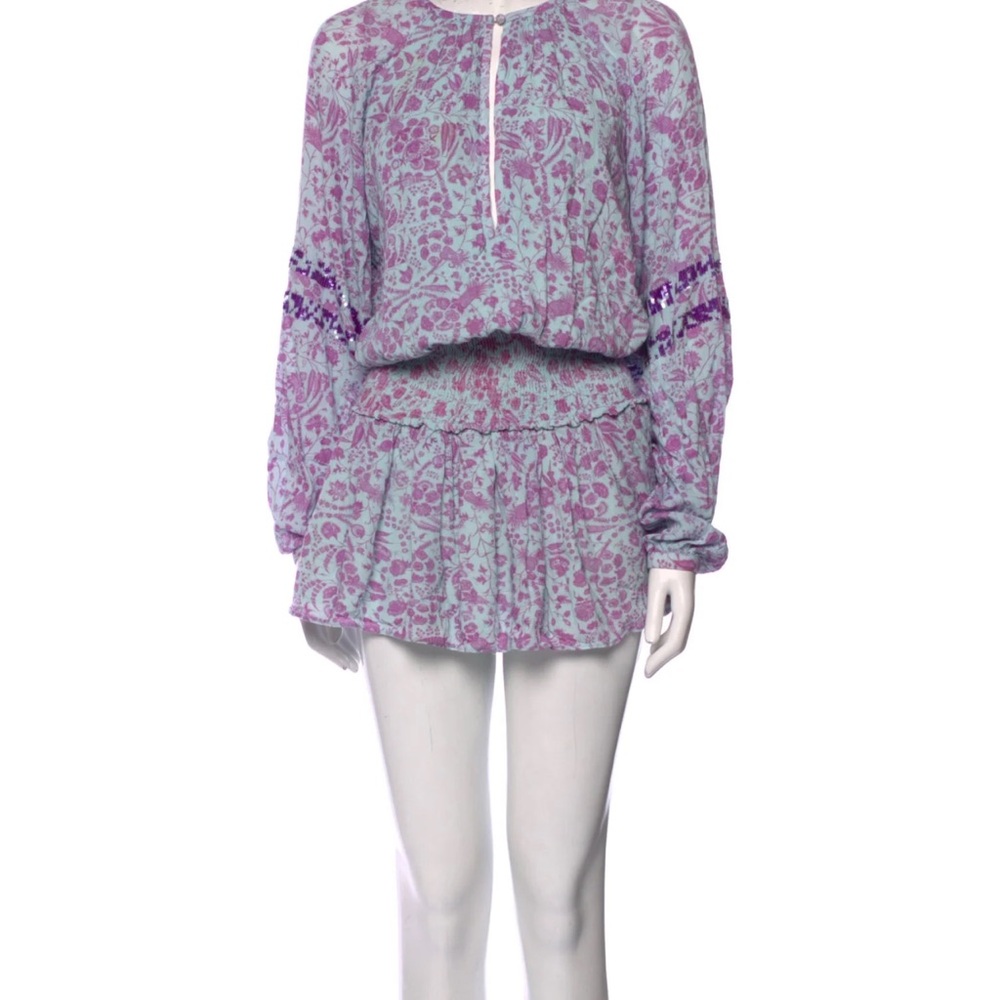Hemant & Nandita Smocked Waist Mini Dress
